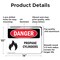 Signmission Propane Cylinders Danger Sign, Aluminum, 14in W x 10in L, 2PK OS-2PACK-DS-A-1014-L-1538 - alternate 7